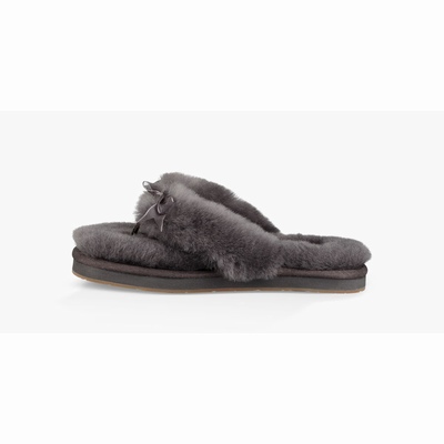 Chinelos UGG Fluff III Mulher Cinzentas | PT-DUCOJ